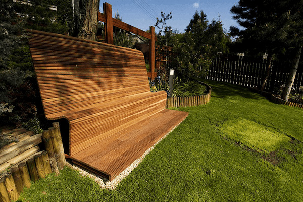 drevené doplnky - drevená lavička vytvorená na mieru