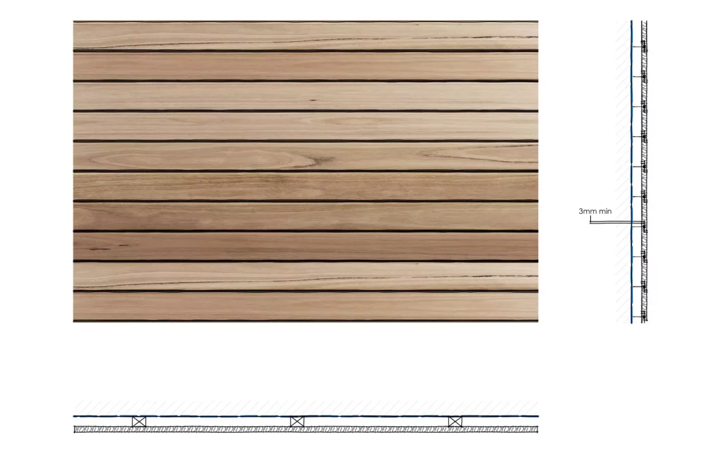 Horizontálne drevené obklady - palubovka